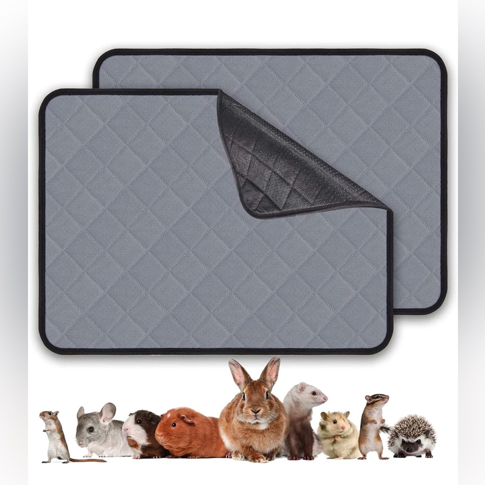 2/$40 NEW ZTONE Guinea Pig/ Pets Fleece Cage Liners /Grey (2 pieces in 1 pack)